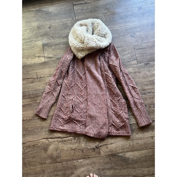 Anthropologie Sleeping‎ on Snow Sweater Women S Cream Cardigan Twee Academia Y2K - Picture 2 of 3